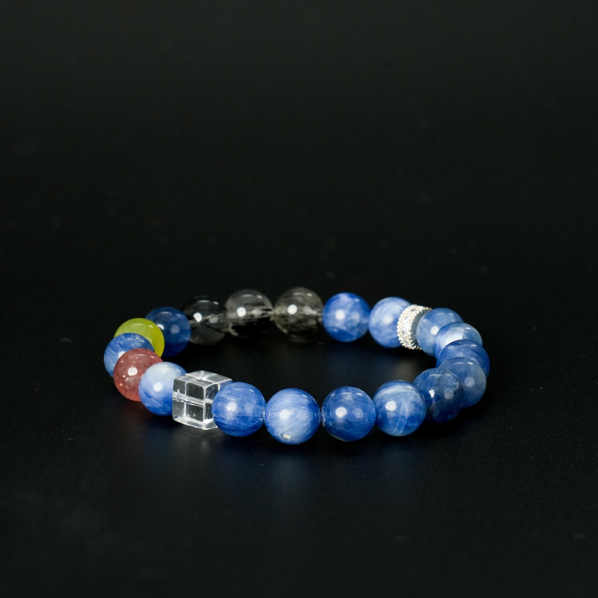 Fanmala Shuang Feng "Metal Series" Bracelet - Five Elements Jewelry for Balancing Strong Metal Element, Handmade Gemstone Remedy for Clarity, Flexibility & Precision