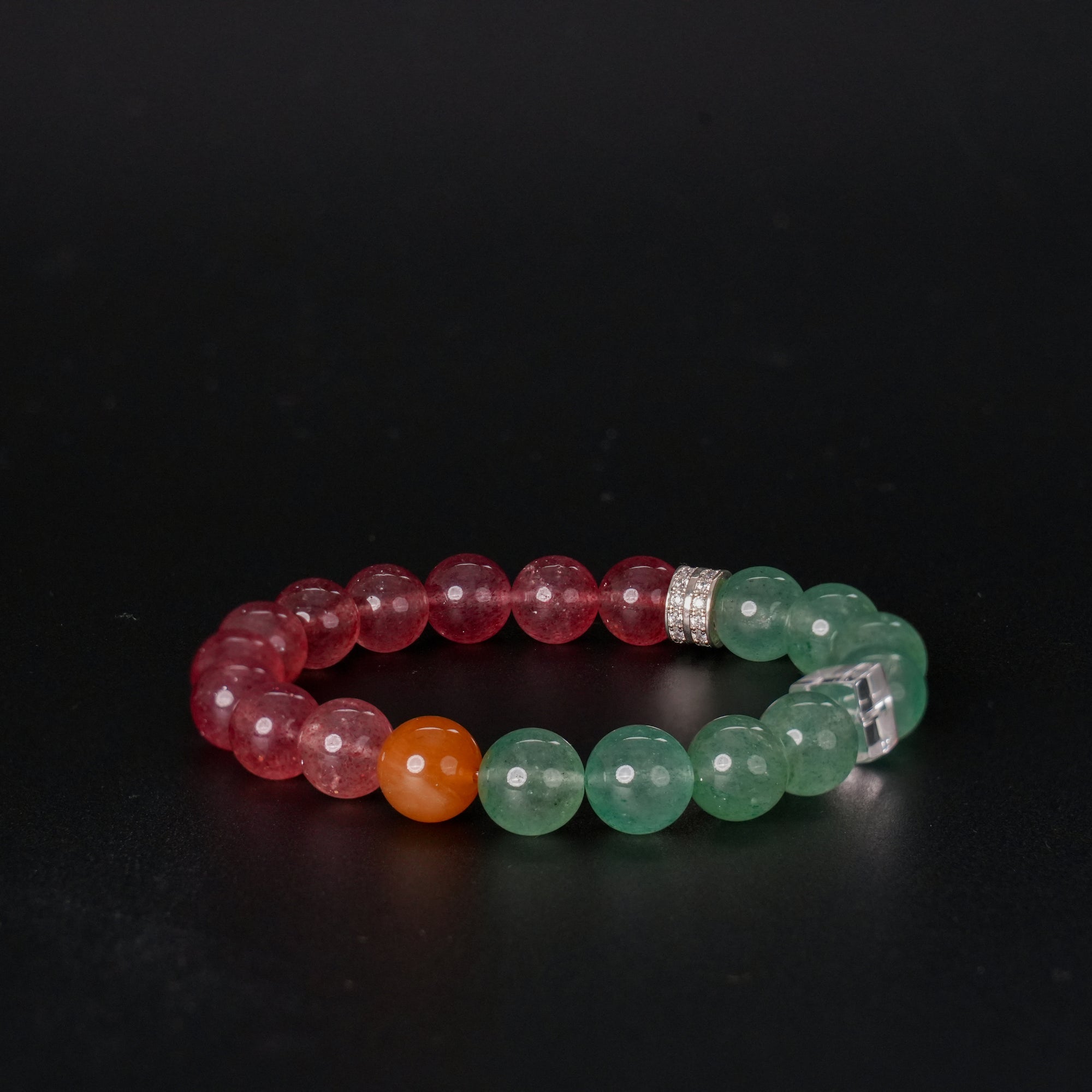 Fanmala Nuan Xi "Fire Series" Bracelet - Five Elements Jewelry for Balancing Weak Fire Element, Handmade Gemstone Remedy for Passion, Action & Transformation