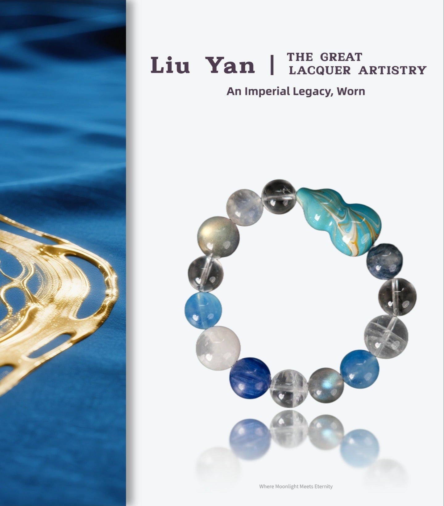Fanmala Liu Yan "The Great Lacquer Artistry" Bracelet - Imperial Design with Artisan Lacquer Gourd & Gemstones for Enduring Blessings and Auspicious Fortune
