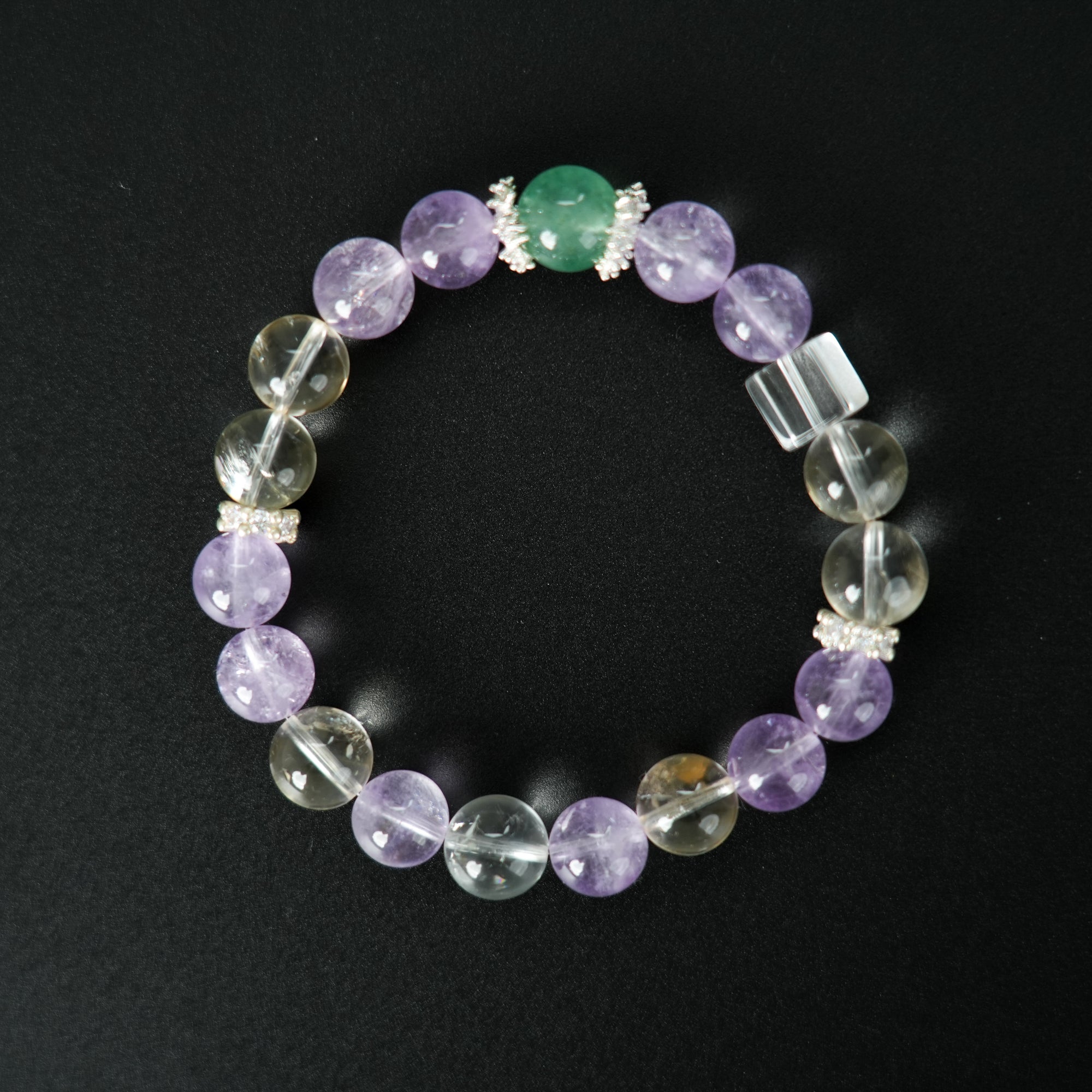 Fanmala Lan Yue "Water Series" Bracelet - Five Elements Jewelry for Balancing Strong Water Element, Handmade Gemstone Remedy for Grounding, Expression & Purposeful Flow